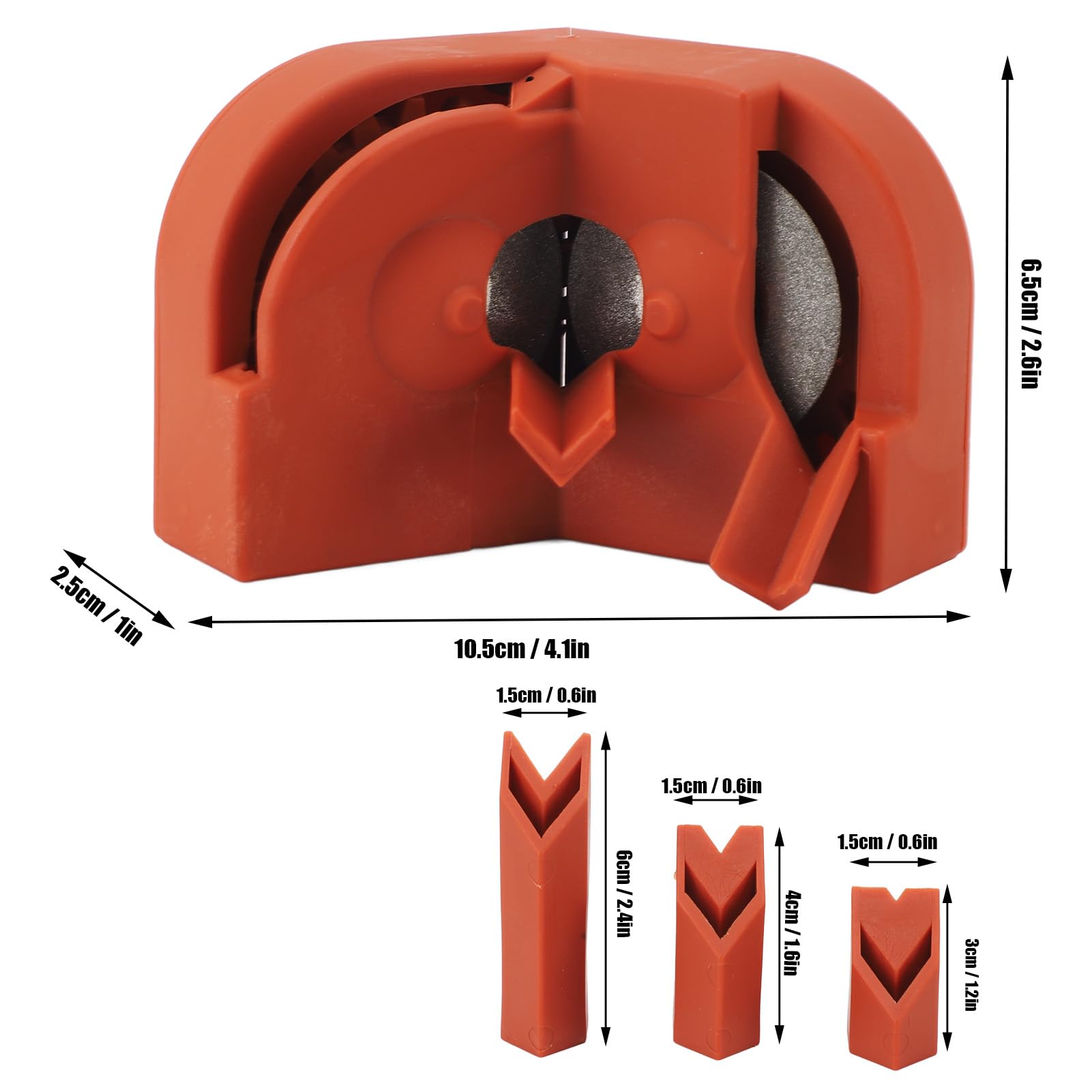 Ejoyous Afilador de Brocas, Afilador de Brocas Eléctrico de Nailon con Muela Abrasiva, Afila 2 a la Vez, Herramienta Portátil de 4,1 X 1,0 X 2,6 Pulgadas para Talleres, Usuarios de Bricolaje en el