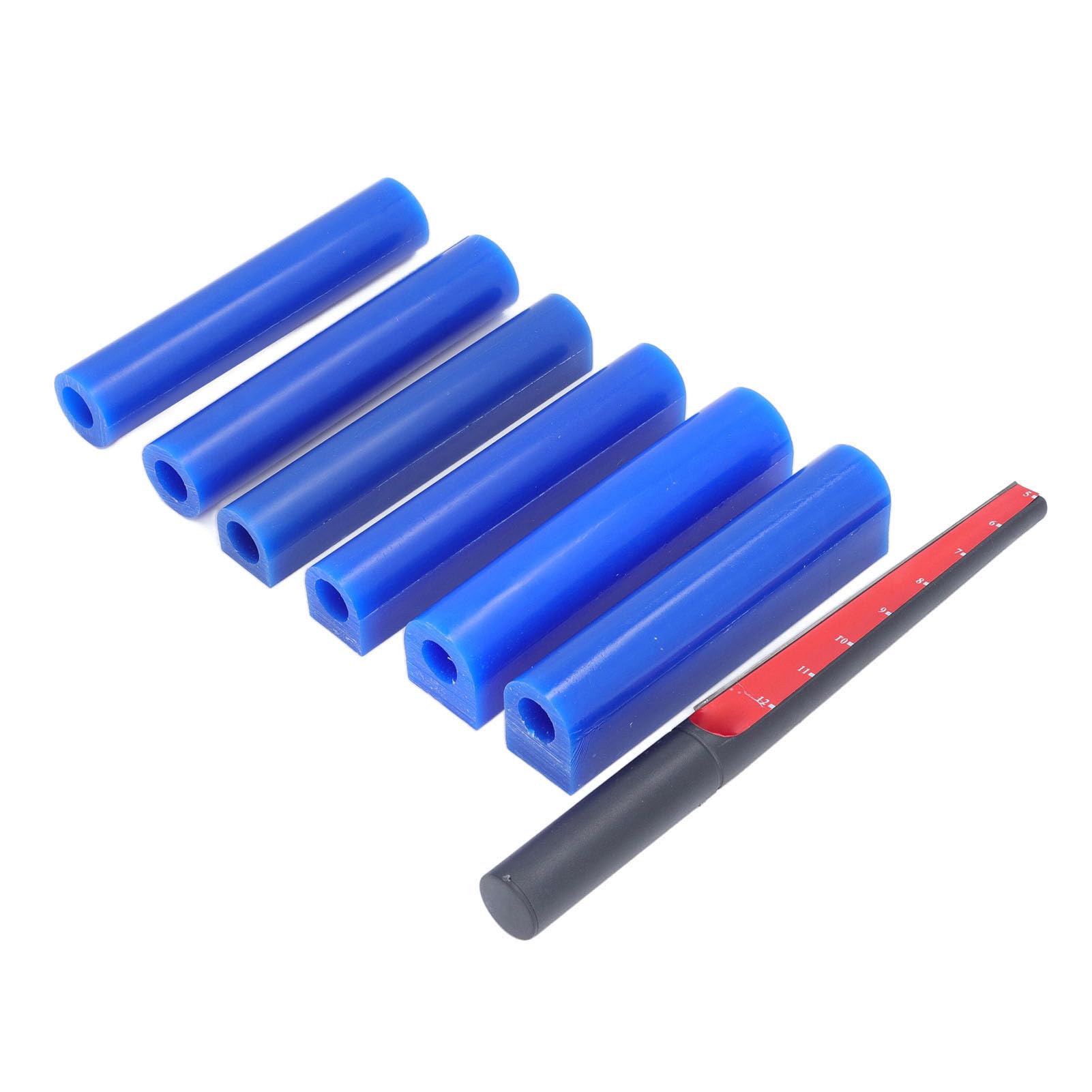 Naroote Kit per Fusione Dura di Tubi per Anelli di Cera per Intaglio da 6 Pezzi con 1 Taglierina, Cera per Intaglio Unica per la Realizzazione di Anelli, Ideale per gli Appassionati di Gioielli