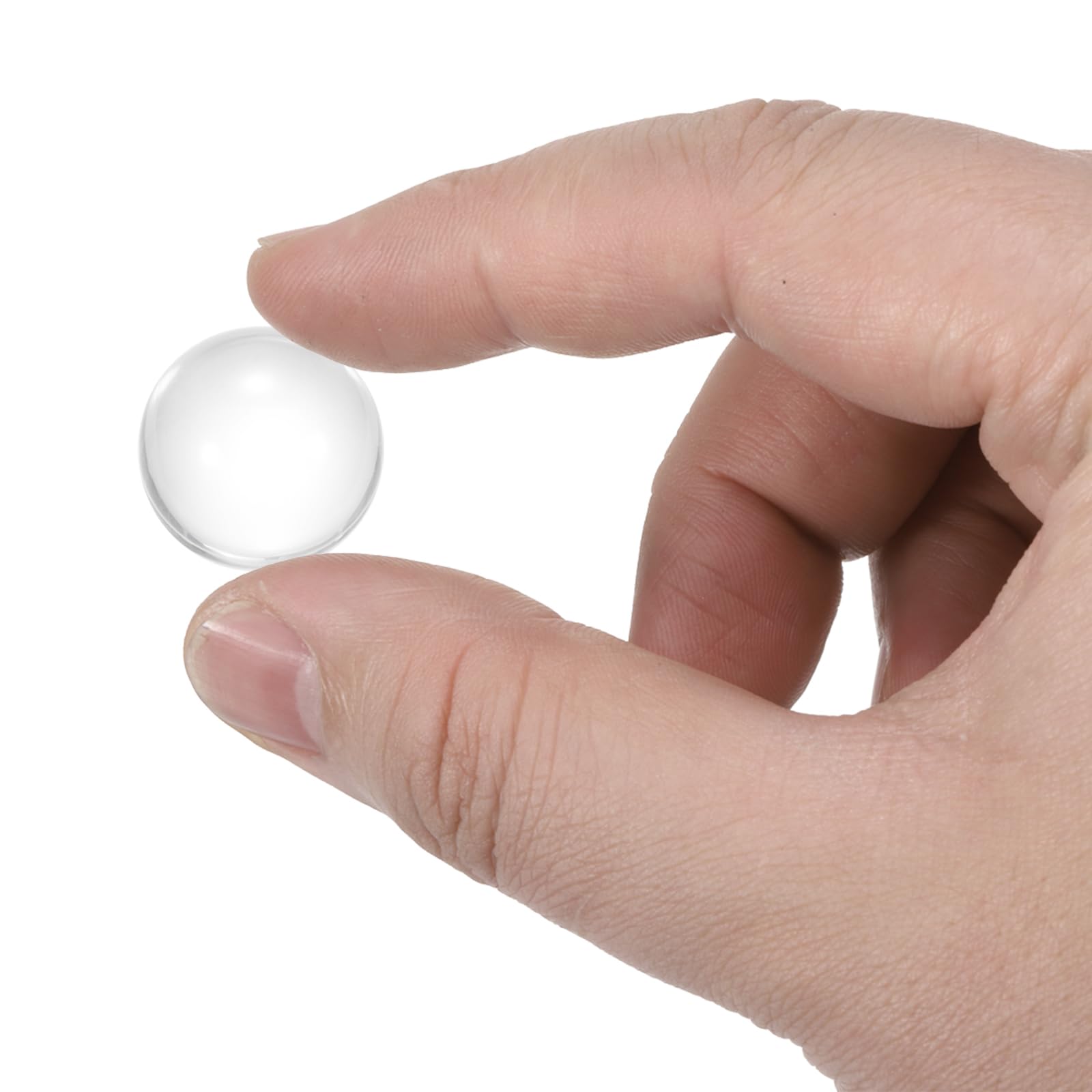 sourcing map Lot de 5 boules de jonglage en acrylique transparent 40 mm