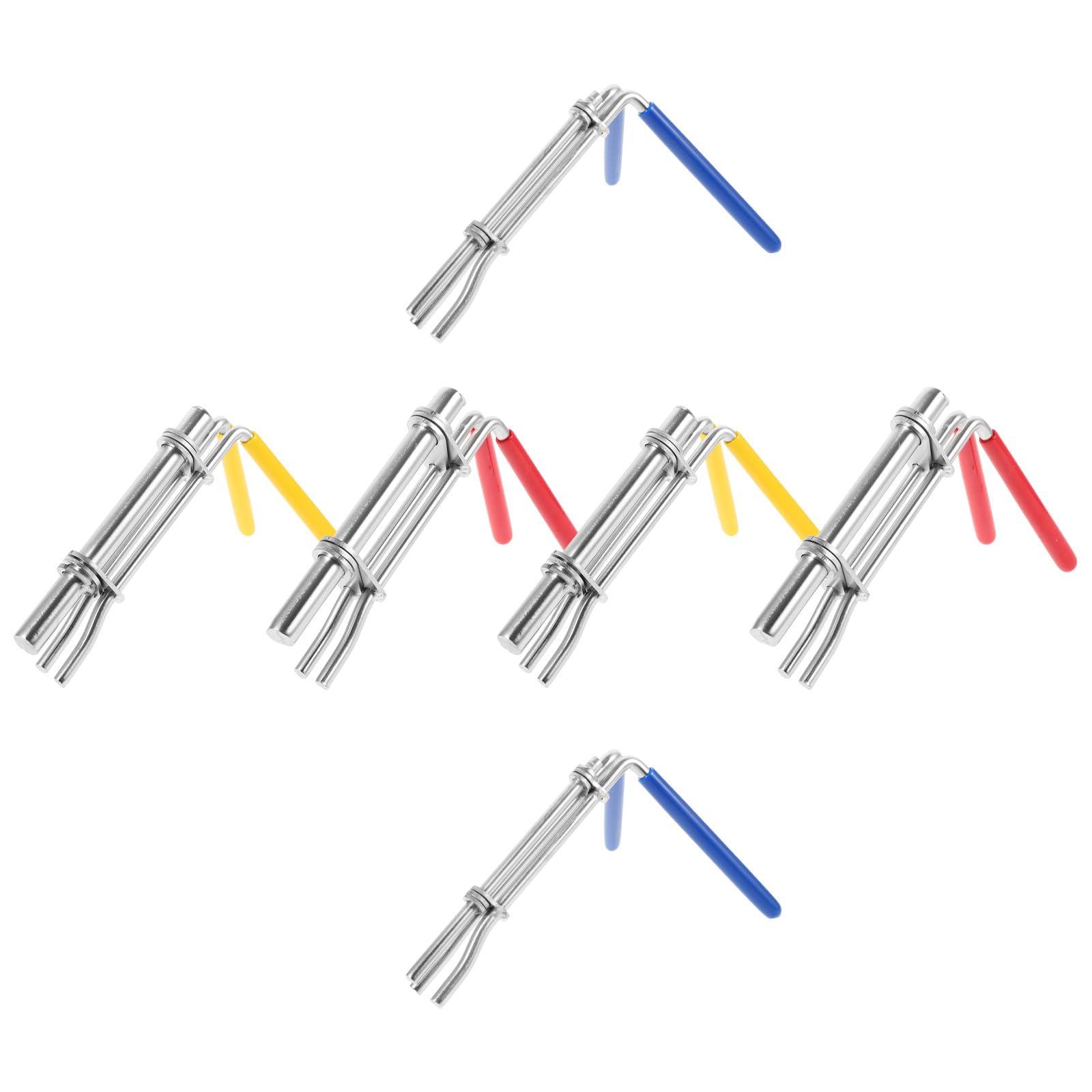 SHINEOFI 6 Stück Hydraulikzylinder zur Wartung von Baumaschinen der Baustelle Montagewerkzeug Satz aus Edelstahl und Gummi für Hydraulikzylinder und Kolbenstangen Vielseitig für Beengte