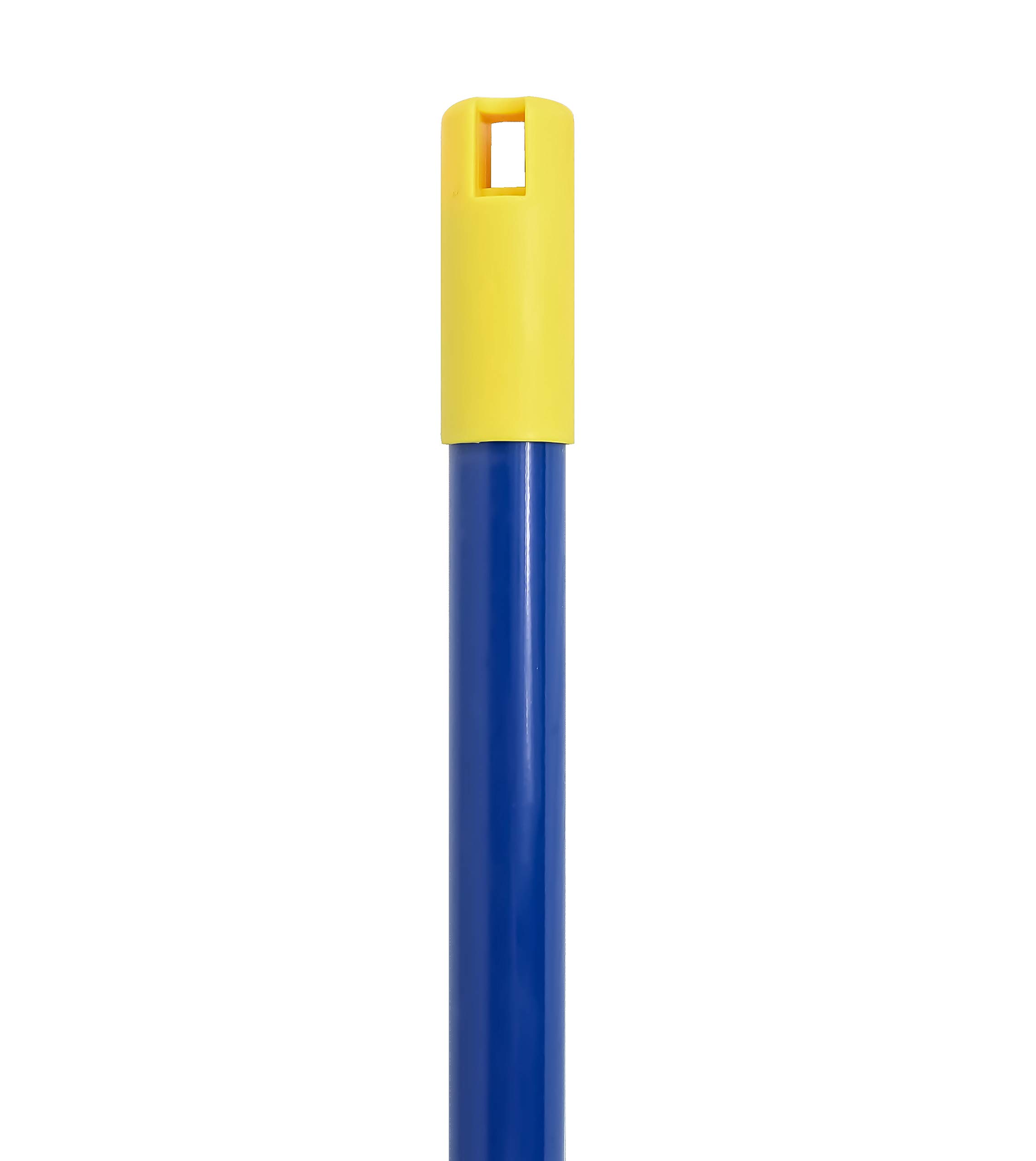 Scopa angolare telescopica per grondaia, scopa triangolare, 4 m, asta telescopica con filettatura a vite, lavabile, setole in plastica lavabile