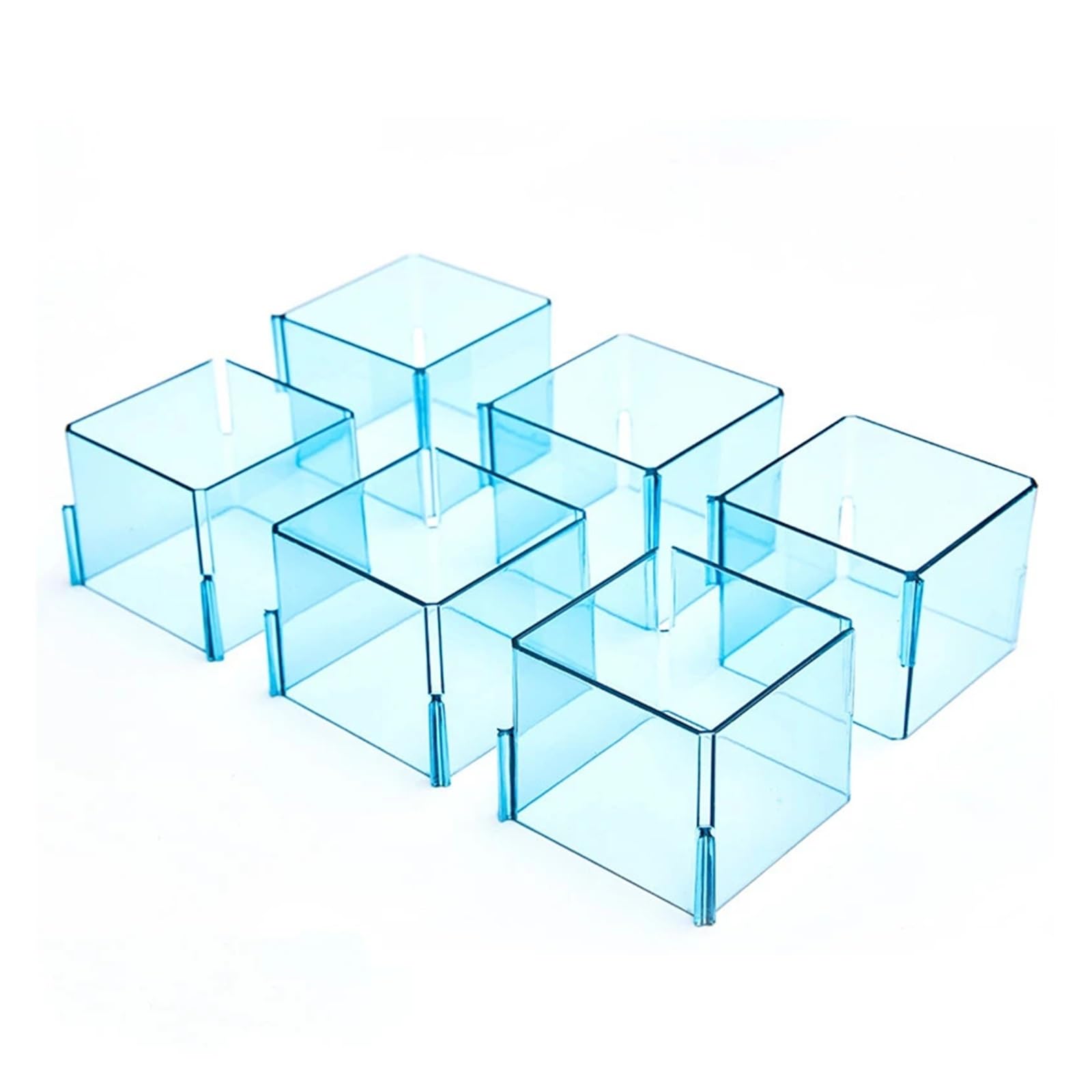 Fjoadnvm Blue Drawer Dividers Drawer Organizer Box For Jewelry Partition Divider Storage Item Desk Underwear(Blue)