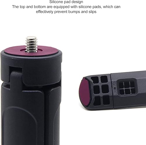 Miniatura 4 de Mini trípode para cámara, trípode para cámara web, trípode de escritorio extensible, ajuste de 3 engranajes, para equipo con apertura de tornillo de