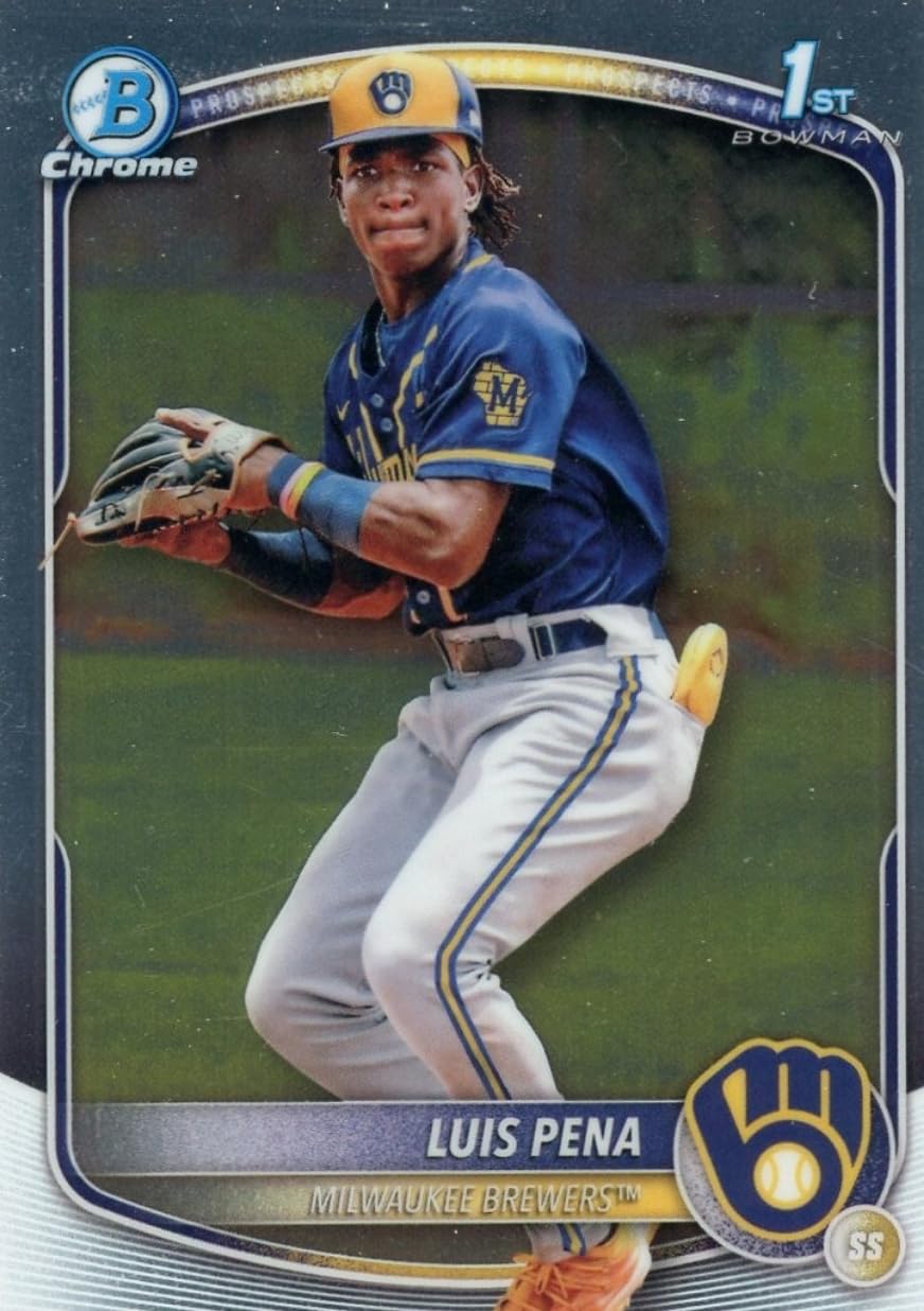 Amazon.com: 2025 Topps Bowman Luis Pena #BCP38 Chrome Prospects