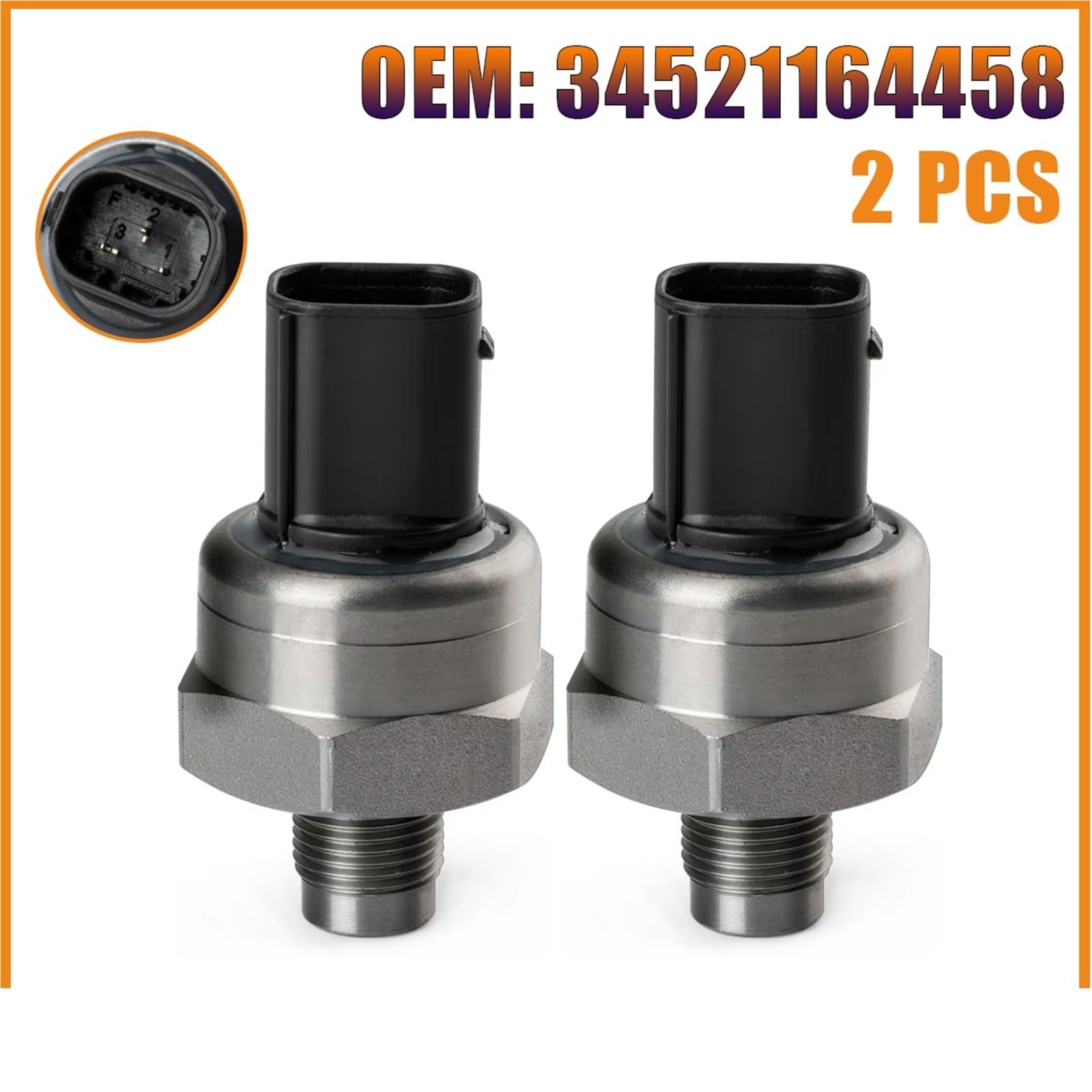 Czujnik hamulca 34521164458 55CP09-03 ABS DSC Control Czujnik ciśnienia hamulca przeciwblokującego pasujący do BMW E46 E60 E61 E63 E64 Z3 Z4 3 5 6 Series