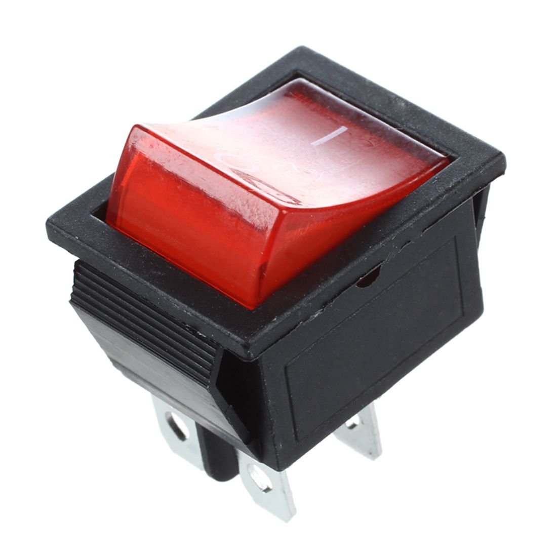 2 pezzi KCD4 DPST ON-OFF Interruttore a barra a 4 pin per interruttori 15A / 20A AC 250V / 125V
