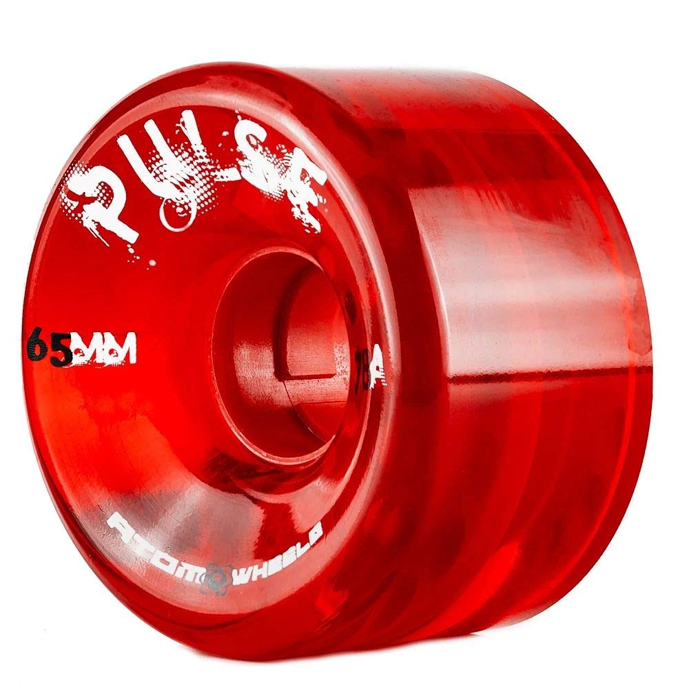 Atom Skates Outdoor Quad Roller Wheels 78A Atom Pulse 65x37 Red 65x37 Red / 2 Wheels