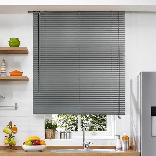 STOR PLANET | Veneto PVC Jalousien, vertikale Lamellen, Innenrollos für Fenster und Türen, Vorhänge für Küche, Badezimmer, Schlafzimmer… | Grau, 150 x 160 cm STOR PLANET | Veneto PVC Jalousien, vertikale Lamellen, Innenrollos für Fenster und Türen, Vorhänge für Küche, Badezimmer, Schlafzimmer… | Grau, 150 x 160 cm