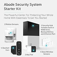 Vista 2 de Abode - Kit de sistema de seguridad inteligente inalámbrico de 9 piezas - Funciona con Apple HomeKit, dispositivos Z-Wave y Zigbee - Expandible