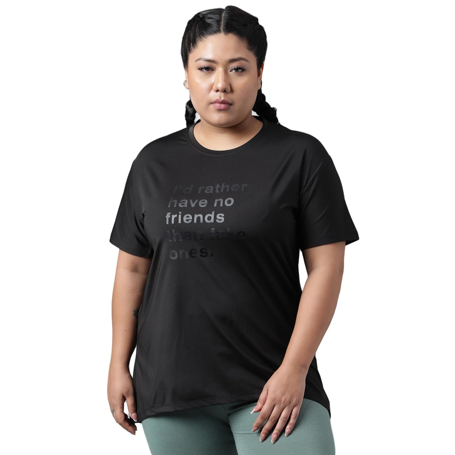 mkh Women Breathable Active Gym Wear Tshirt | Dri Fit Poly Spandex Gym Top | Lightweight, Sportswear for Workout, Running & Yoga| Round Neck Stretchable Casual Workout Top/MKHWT-6008-picture-49