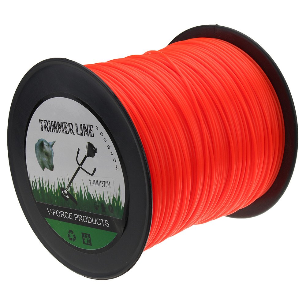 ChaRLes Línea De Recortadora De Nylon De 2.4 mm X 370 M Para Cortacésped Con Desbrozadora