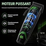 Professional Hair Clippers for Men-Cordless Professional Barber Clipper Set with Precision Blades, USB Charging,Guide Combs Set, for Men & Women,Black - 4