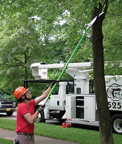 Image of Jameson LS-Series Hollow Core Landscaping Tree Trimming Kit | 16 inch Barracuda Saw Blade | 18-Foot Reach | Fiberglass Poles with Leaf Spring Locking Buttons | Tree Pruning & Trimming Tool