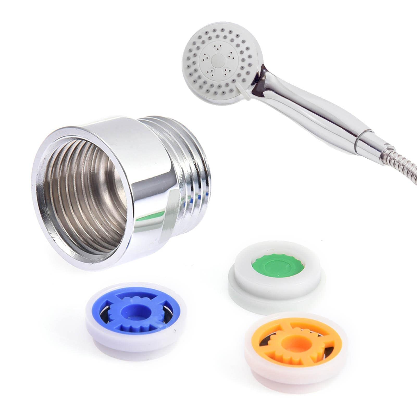 12x Wasserflussbegrenzer Für Dusche – 4 Größen, Silikon, Zum Wassersparen (gelb, Rot, Blau, Schwarz)