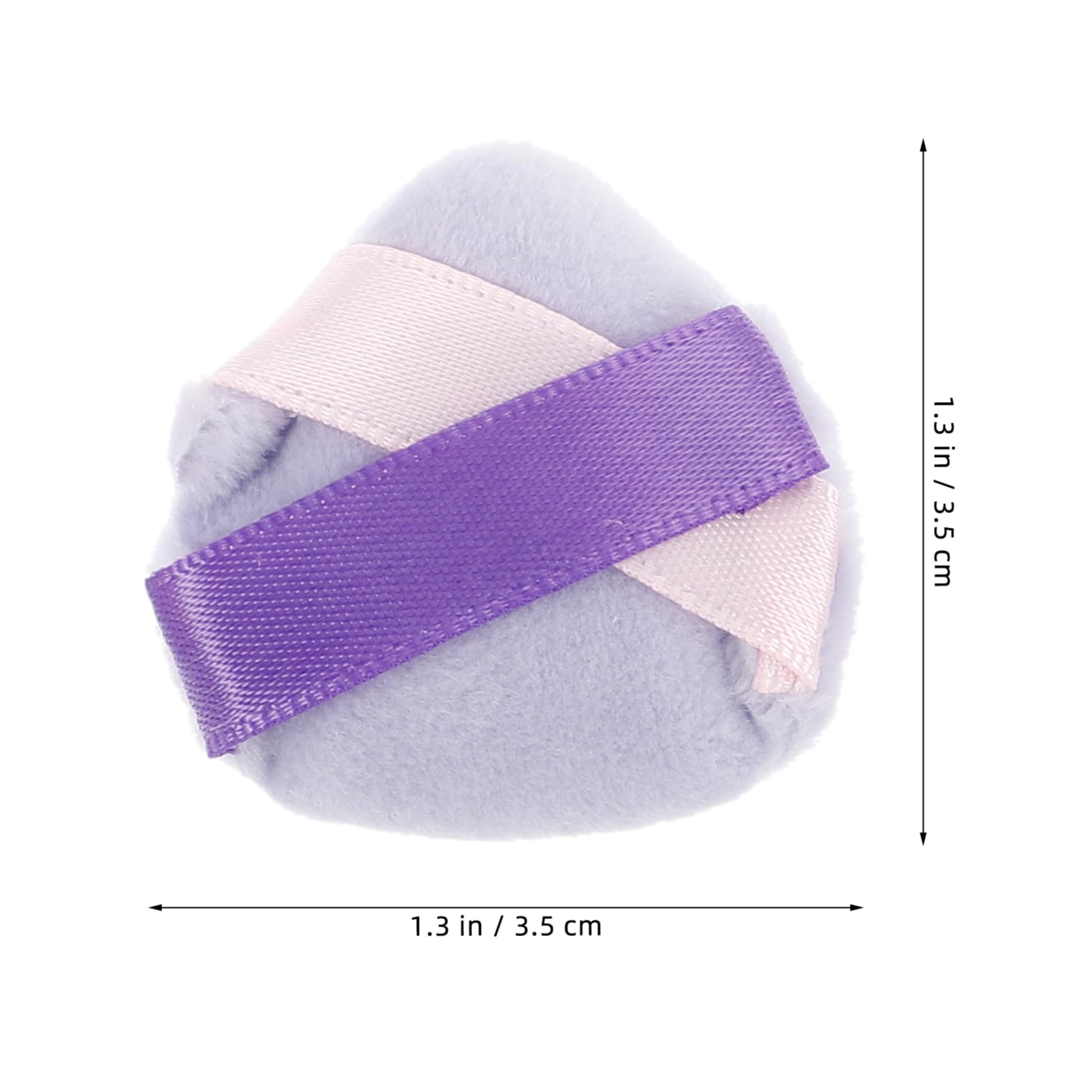 FRCOLOR 3pcs Makeup Powder Puff Triangle Makeup Sponge Soft Velour Crystal Cotton Versatile for Foundation Blush Travel-friendly