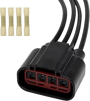 HVAC Blower Motor Resistor Connector Plug Wiring Harness Pigtail - Compatible with Ford & Mercury Vehicles - F150, Fiesta, Expedition, Mustang, Freestar, Freestyle - Replaces 3U2Z14S411ZEA, WPT688