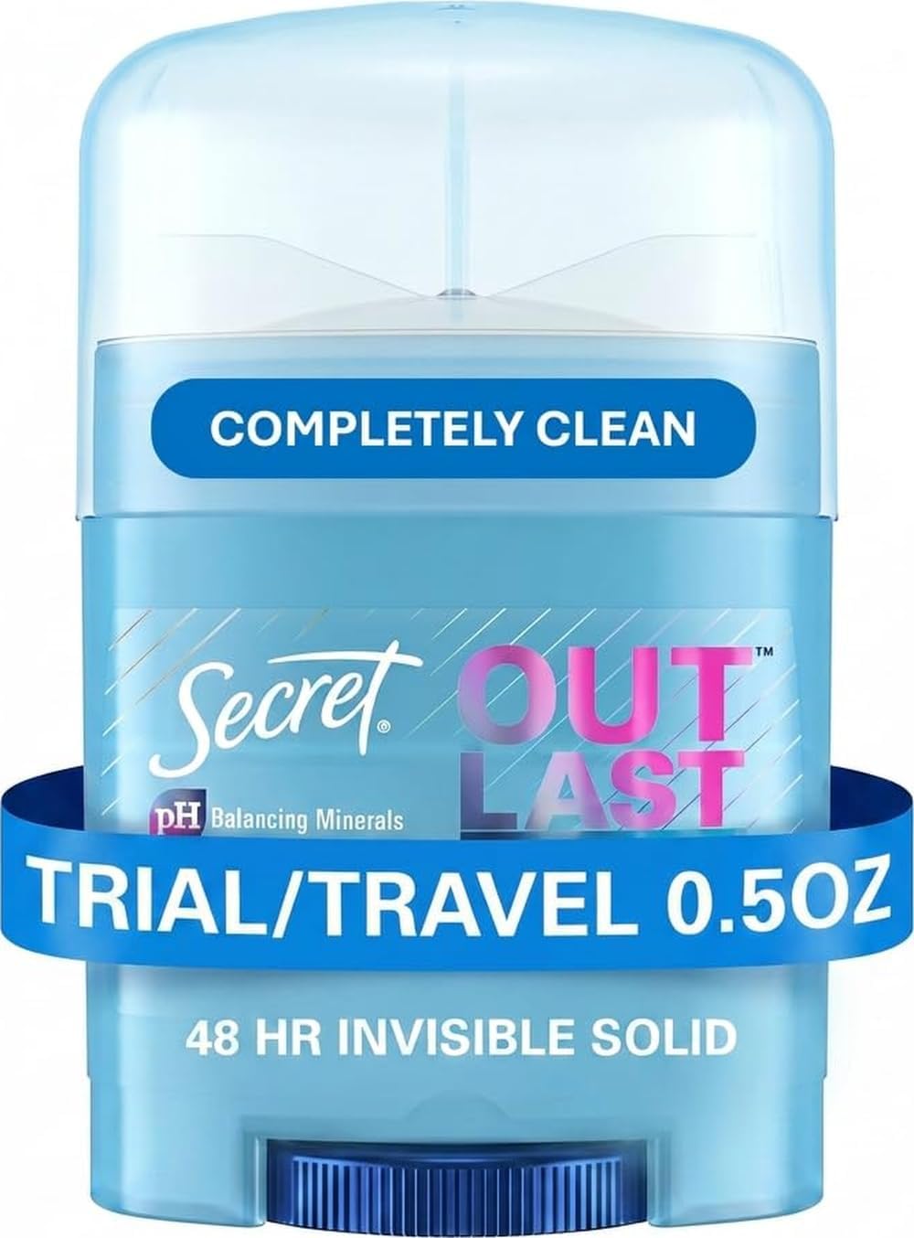 Secret Outlast Invisible Solid Antiperspirant and Deodorant, Completely Clean Scent, 0.5 Ounce by Secret