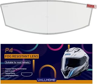 Universal Motorcycle Full Face TAC material Helmet Shield Fog Resistant Low-temperature resistant Lens, Clear Visor Insert Anti-Fog Film Waterproof Sticker