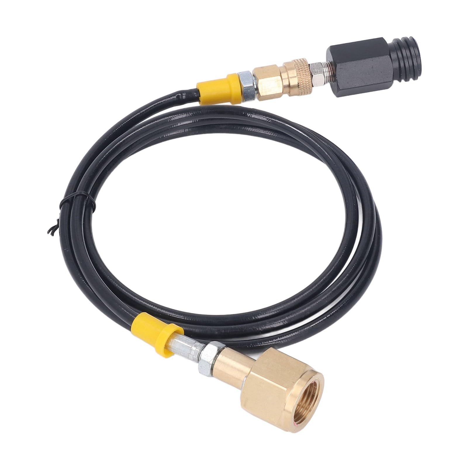 Soda Refill Adapter, CO2 Cylinder Cartridge Fill Tank Connector with 60in Hose CGA320, for Soda Machines, Compatible with Commercial CO2 Tanks (High Pressure Hose)