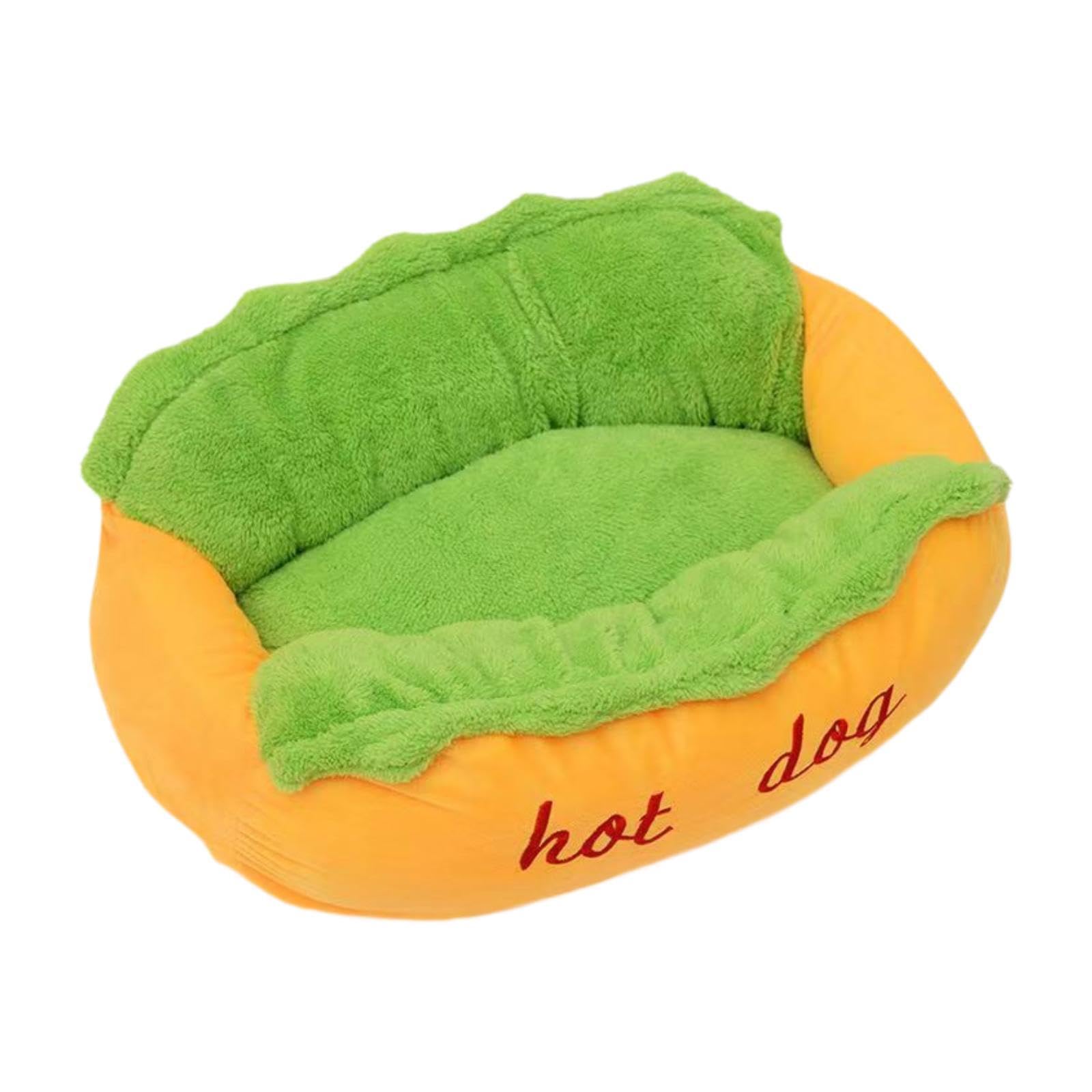 Cama para Gato Cama Mascota Cojín Perro Nido Gato Colchón con Felpa Corta Relleno Suave Lavable Adecuada para Sofás Rincones Transportines, M 55x45x21cm