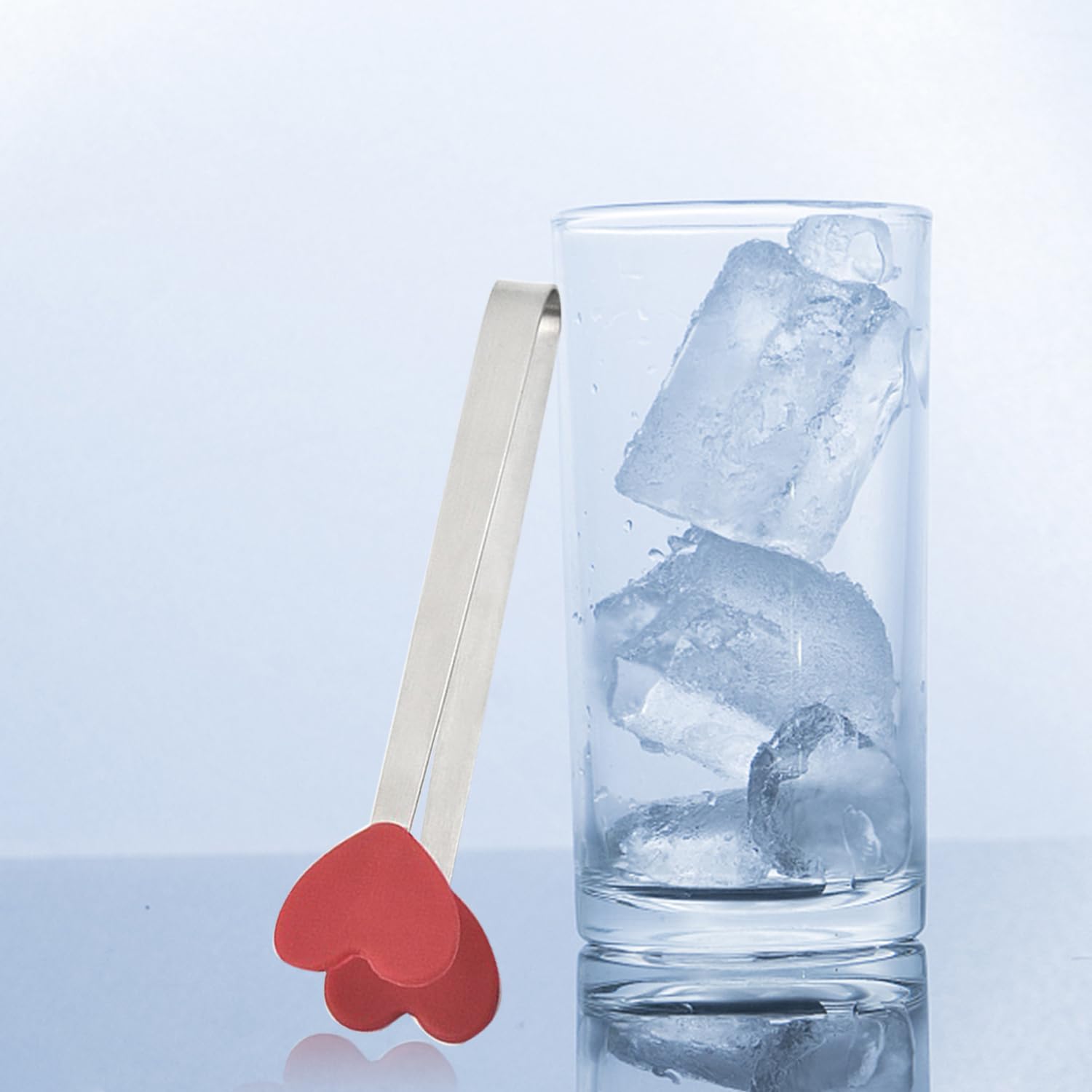 Set 6 Pinze Mini Per Alimenti - In Acciaio Inox E Silicone, Forme Cuore E Mani - Foto 3