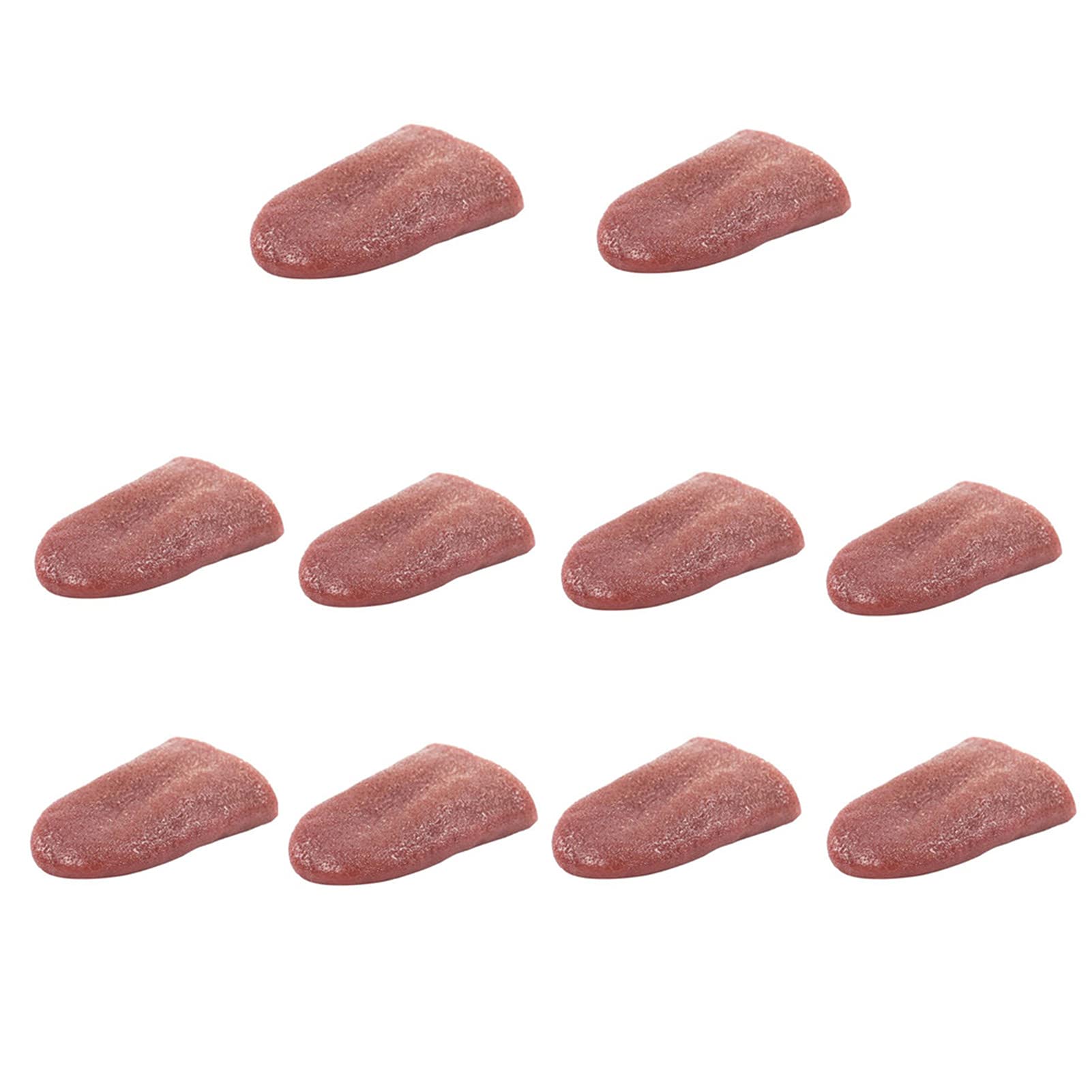 CiCy 10 Pack Halloween Fake Tongue Realistic Fake Tongue Horrific Tongue Prop Tricks Artificial Stretchable Tongue Toys Gross Jokes Prank Magic Tricks Halloween Horrific Magicians Prop