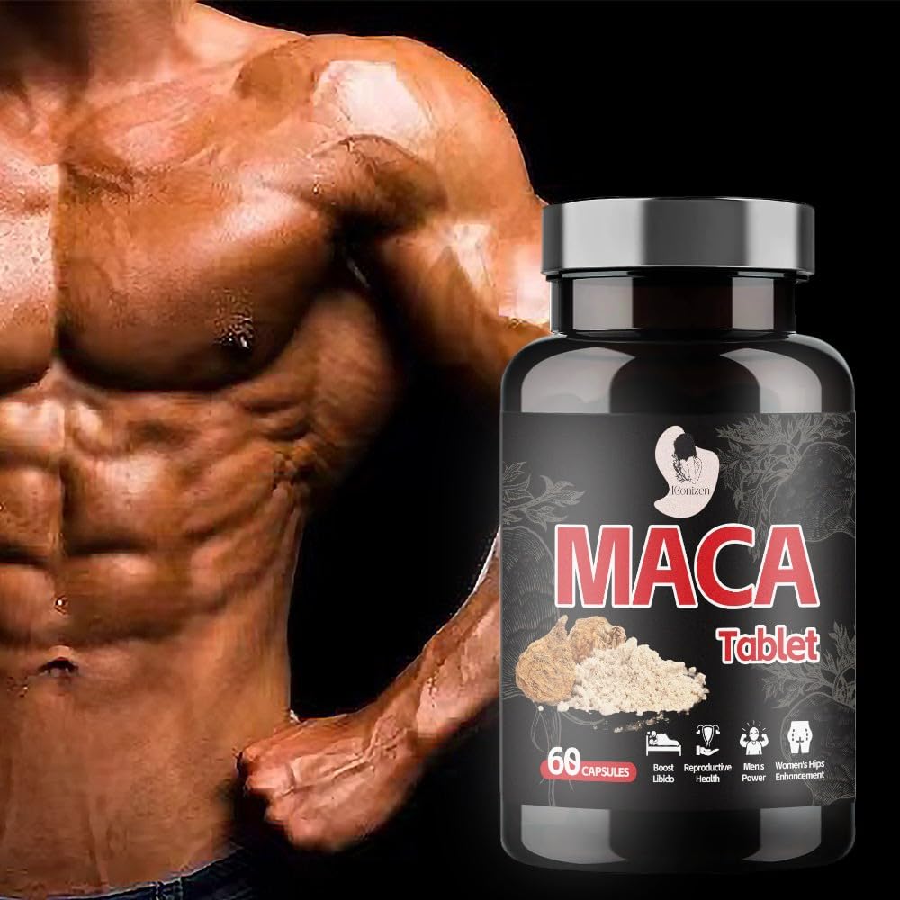 MACA - Comprimé à base de Poudre de Racine de Maca - Complément Naturel Énergie Vitalité - Vitalité féminine - 60 Comprimés - Vegan
