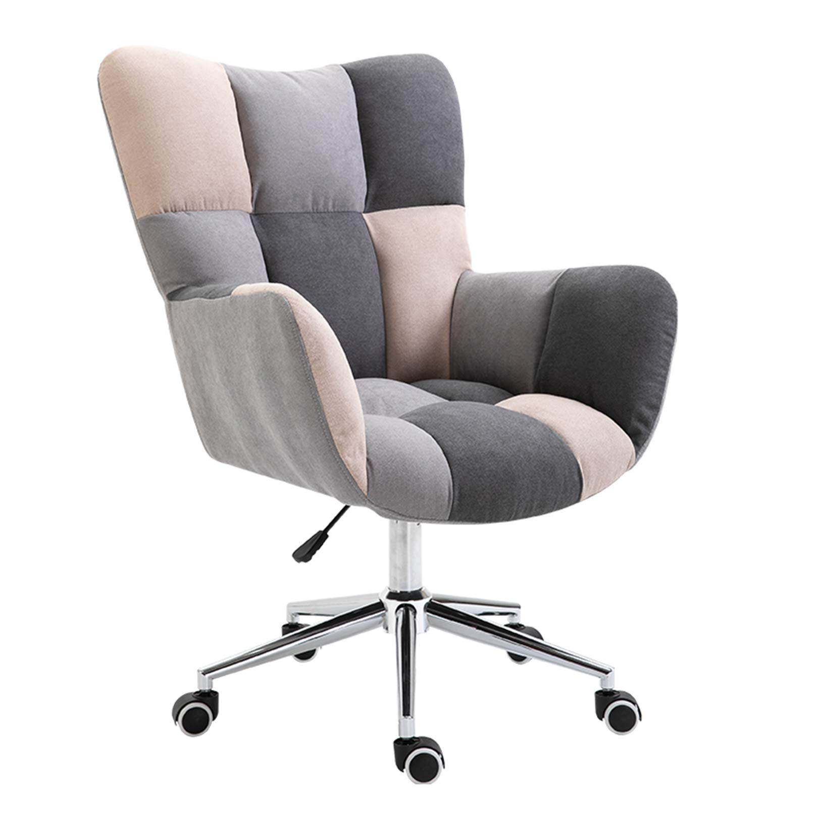 Chaise de bureau pour télétravail confortable et compacte avec dossier moyen réglable