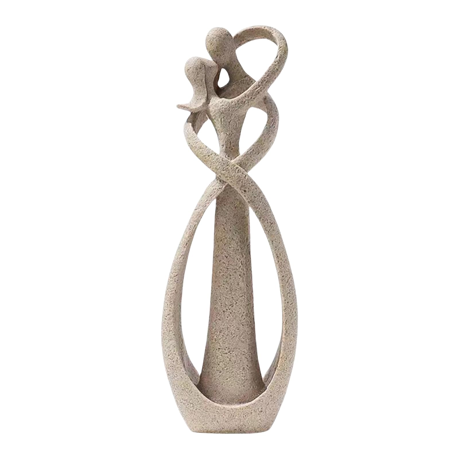 YROHGKPN Couple Hugging Statue Kiss Lover Figurine for Living Room Modern Abstract Art Sculpture Home and Decoration Gift Romantics Couple Sculpture
