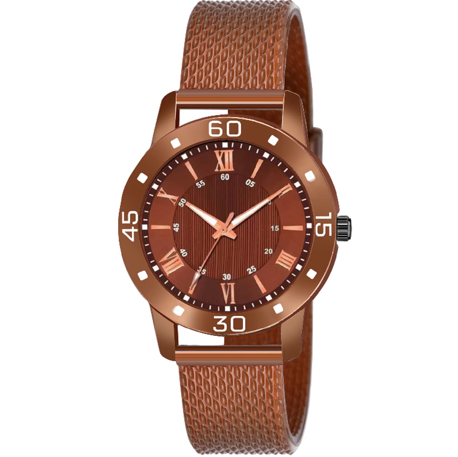 KIROH Analogue Roman Designer Dial PU Strap Watch for Girls and Women(Brown) (Brown) (B0C6J3YYL5) Amazon Price History, Amazon Price Tracker
