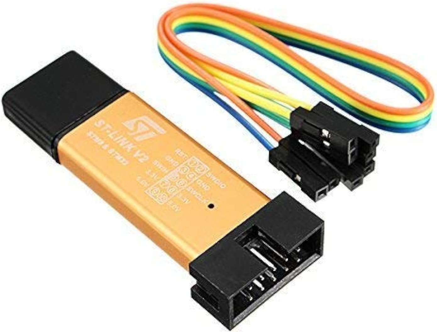 ST-Link V2 stlink Mini STM8STM32 STLINK Simulator Download Programming with Cover