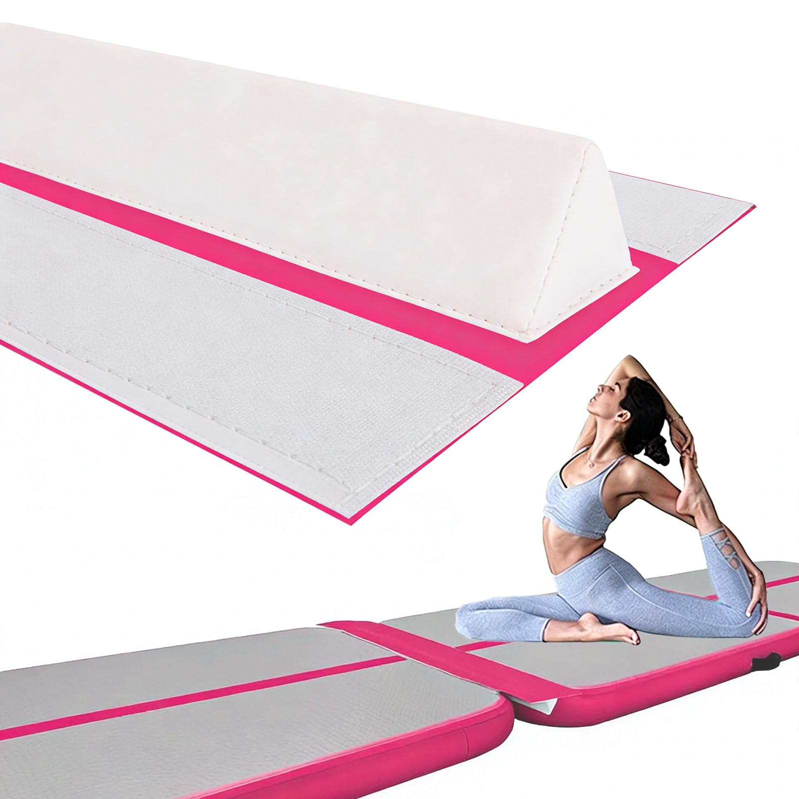 100cm Länge Luftmatte-Trommelschienen Verbindungsbandstreifen für Tumbling Matte Verbindungsband Connector Tape Gymnastikmatte Anschluss für Yoga Camping Trainingsmatten