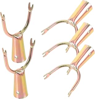 GLEAVI Conjunto De 5 Peças De Acessórios Para Garfo De Roupas Com 5 Varões De Roupas Garfo De Conexão Para Varanda Acessórios Para Garfos De Roupas Utensílios Domésticos Produtos