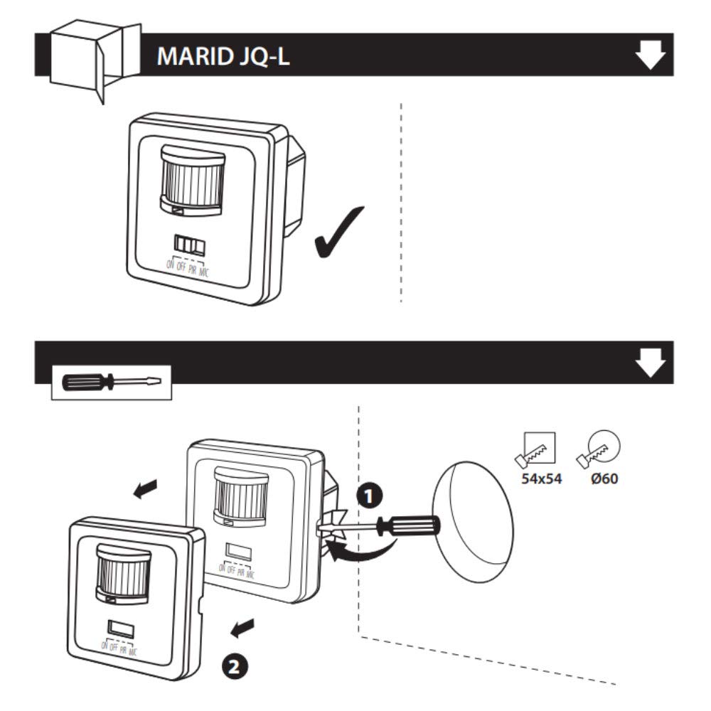 Señal de sonido empotrada de pared activada PIR sensor de movimiento de la oficina en casa automático de la puerta interruptor de alarma de seguridad detector de presencia de movimiento
