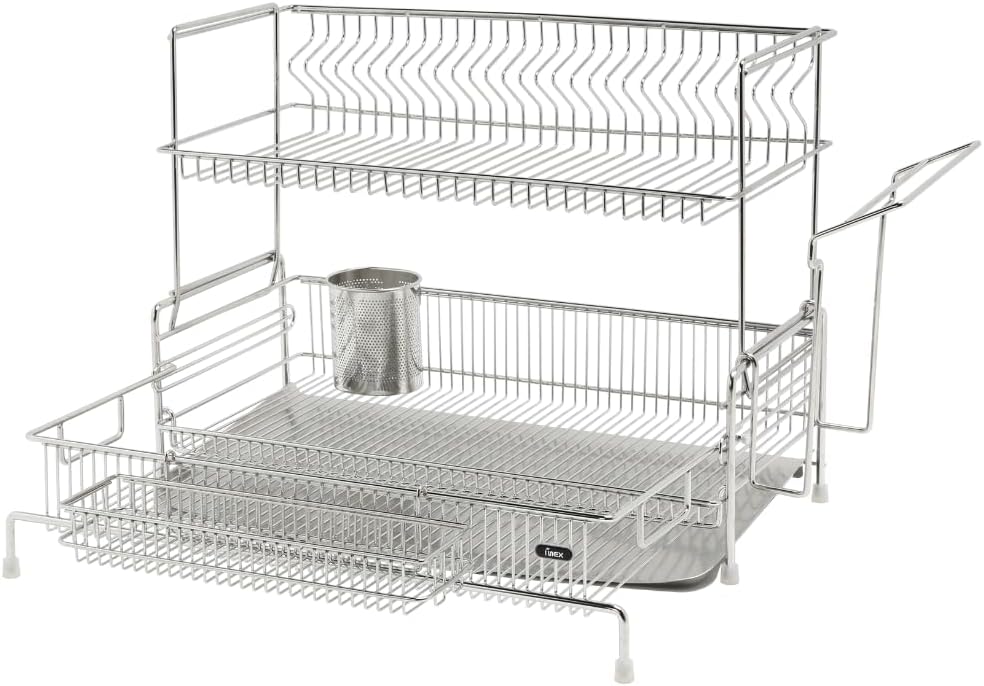 Stainless Steel Dish Rack – Adjustable Size & Sleek Design Stainless Steel Dish Rack – Adjustable Size & Sleek Design