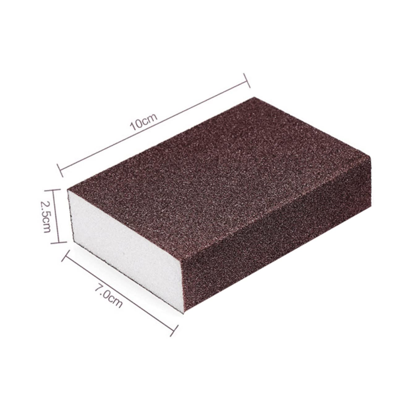 Alipis Esponjas De Lijado para Limpieza De Ollas y Sartenes 12 Piezas Tamaño 10x7x2,5 Cm Abrasivo De Alúmina Reusables para Cocina, Estufa y Bricolaje, Lavables y Multifuncionales para Uso Doméstico