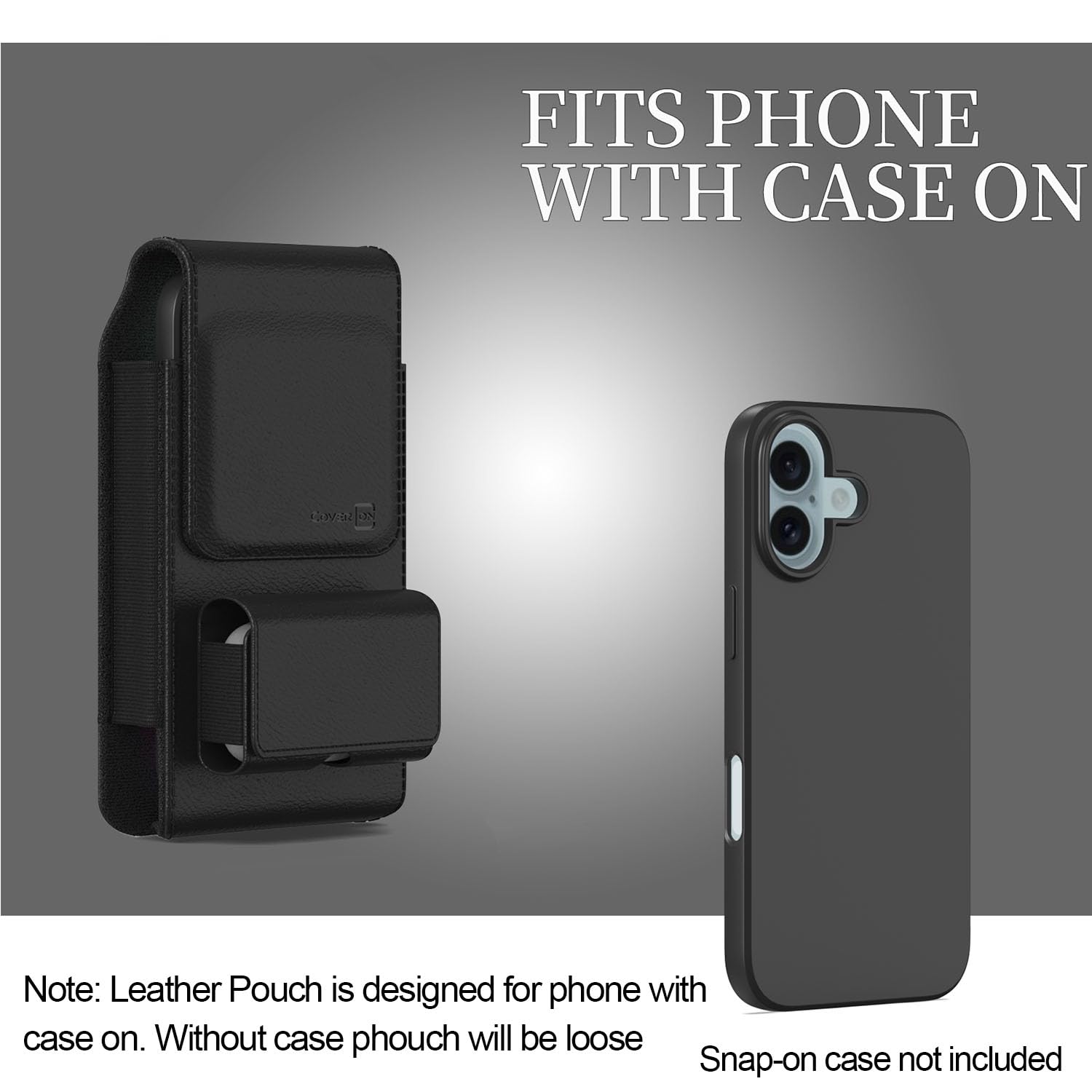 CoverON Holster For T-Mobile Revvl 8 7 6 Cricket Outlast Magic 2 Icon 6 5 4 3 2026 At T Motivate Pro Propel 3 2 Boost Summit Celero5g Sc 5g Phone Case Belt Clip Vertical Nylon Pouch Bag With Case On - View #5