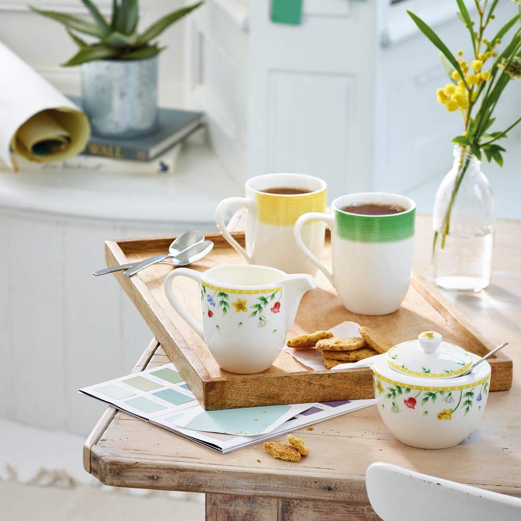 Villeroy & Boch Coffee Mug Set, White/Green