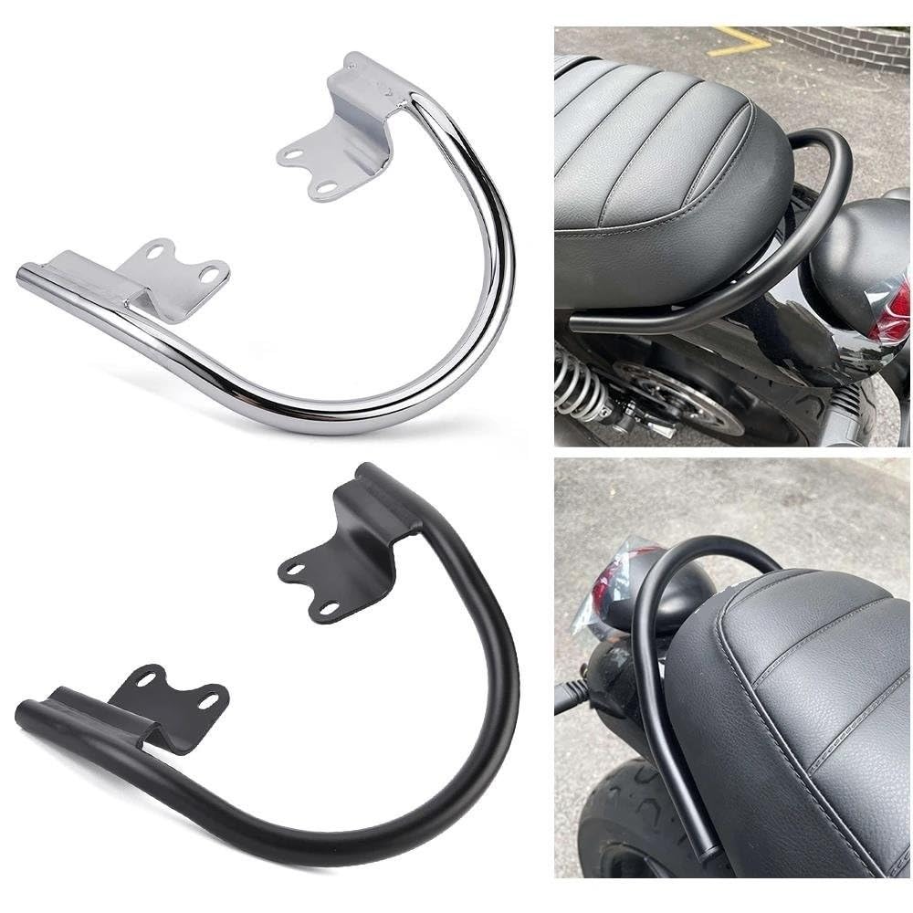 Barra sostegno moto Passeggero Sedile Posteriore Maniglione Maniglia Sedile Bracciolo Maniglia Moto Portapacchi Per Triumph Per Street Scrambler Per Speed Twin 900 1200(Nero)