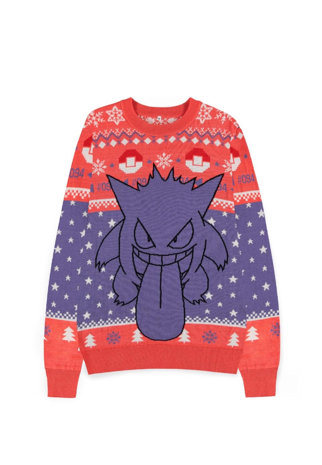 Pull de Noël Gengar Pokemon Difuzed multicolore taille unique pour adulte