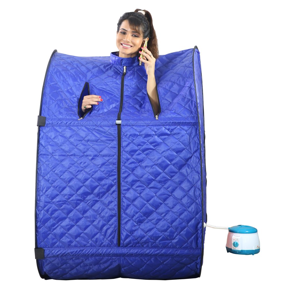 Kawachi Home Portable Steam Sauna Bath Panchkarma Swedan Blue 1