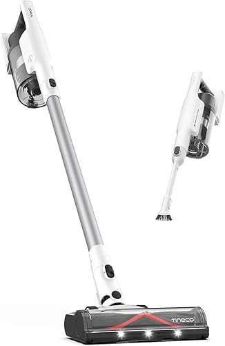 Tineco Aspiradora inalámbrica A30S, succión de 160 W, tiempo de ejecución de 60 minutos, cubo de basura más grande, cepillo ZeroTangle, tecnología