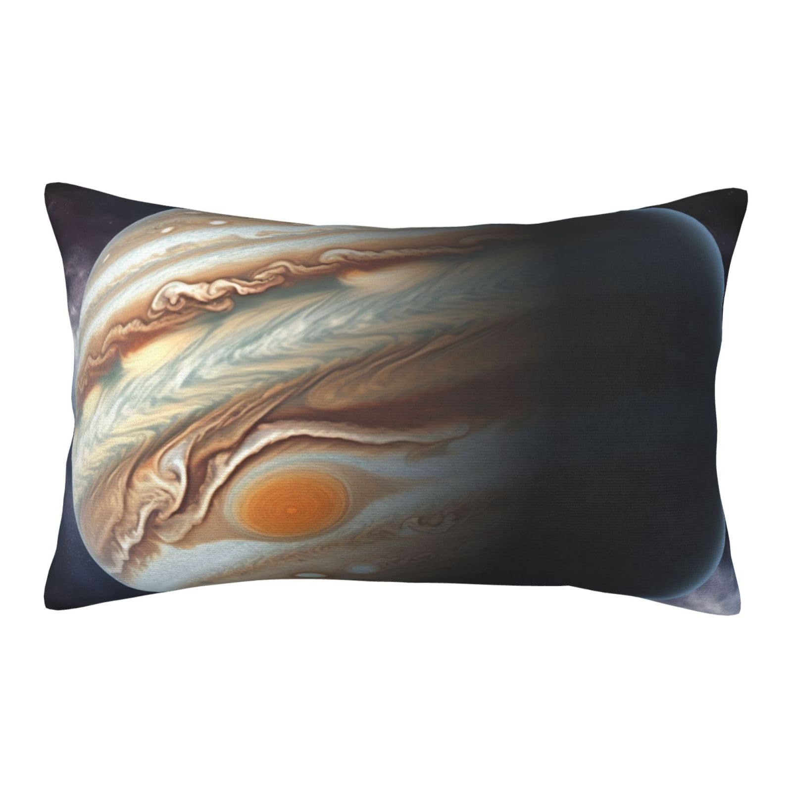 Velvet Pillowcases 16"x24" Ultra Soft Breathable Pillow Cases, Luxury Fuzzy Throw Pillow Covers with Zipper, Jupiter Landscape Pillow Shams All Seasons Decorative Cushion Cases for Couch