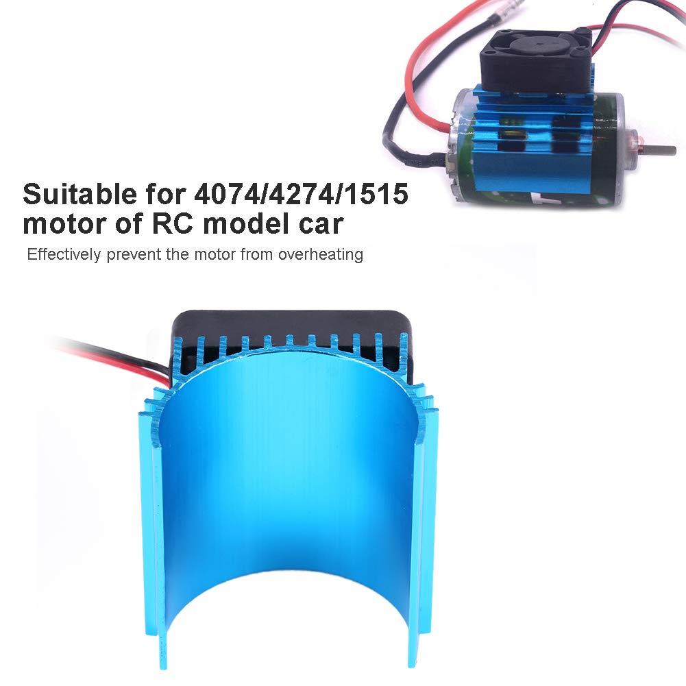 RC Cooling Fin, uniwersalny chłodzący silnik RC z wentylatorem do 1/10 RC Car 4074/4274/1515 RC część zamienna