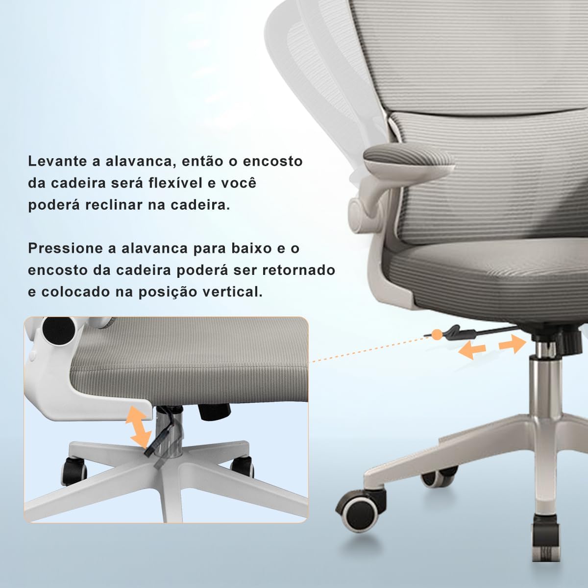 Cadeira De Escritório, Design Ergonômico Com Suporte Lombar 8 615O4Iysozl. Ac Sl1200