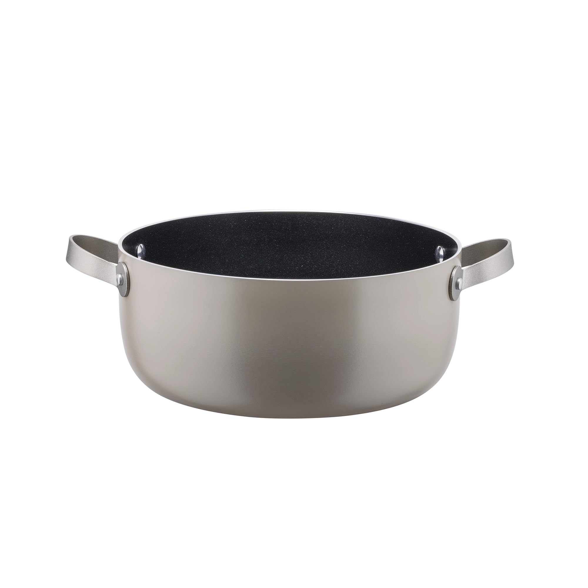 Alessi Tama GIA100S5 - Six-piece cookware, aluminium, with non-stick coating and 18/10 stainless steel