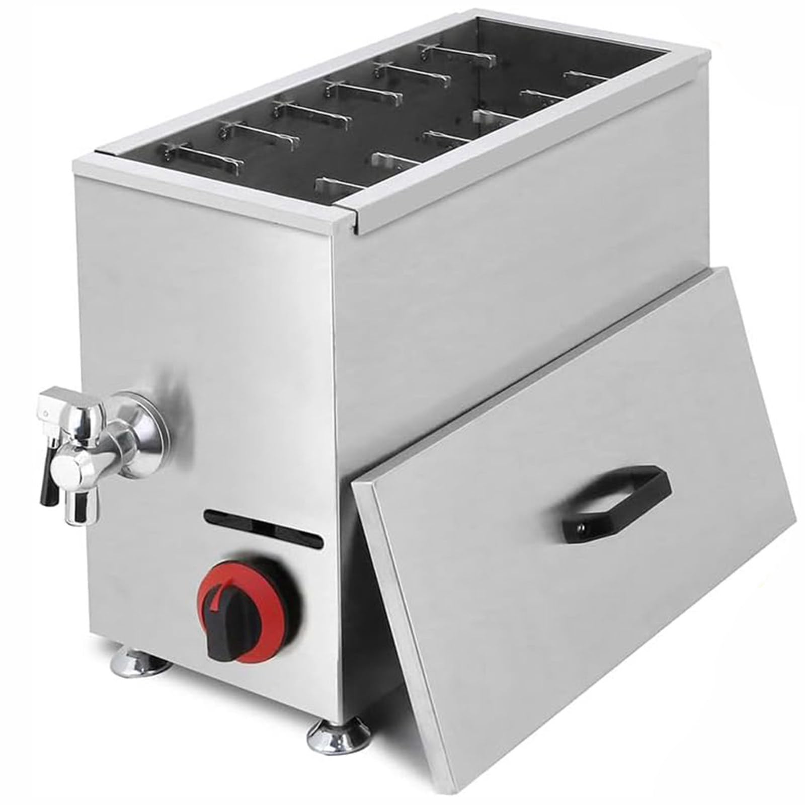 ylpddmm Gas Commercial Deep Fryer,Corn Dog Fryer Commercial