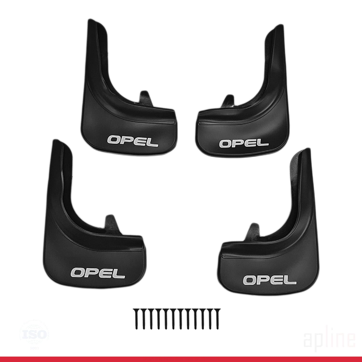 Compatible avec Opel Jeu de Bavettes Garde-Boue Avant et Arrière de Voiture 4 Pcs Noir