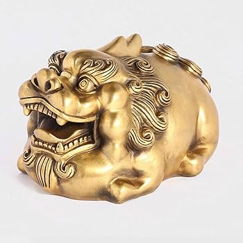 Amazon.co.jp: 貔貅 ヒキュウ 銅製 置物 ひきゅう 風水グッズ 風水