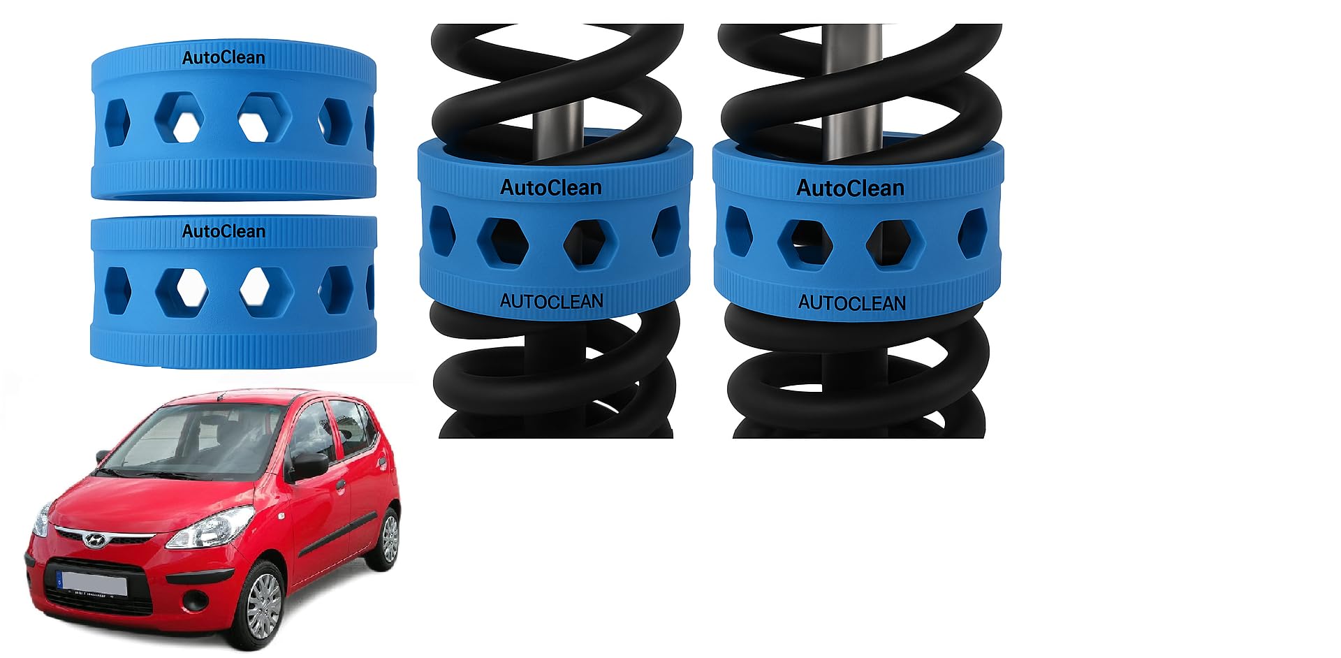 Autoclean Rear Coil Spring Rubber Buffer Kit for i10 | Size C | Increases Car Height, Shock Absorber & Suspension Stabilizer Cushioner-picture-15